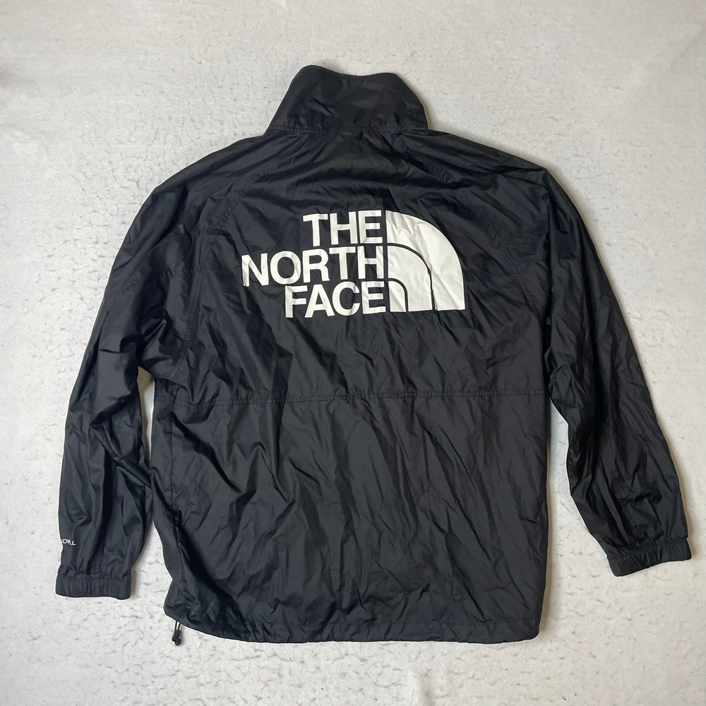 The North Face Windwall Jacket Womens M Black Full Zip Windbreaker Lightweight